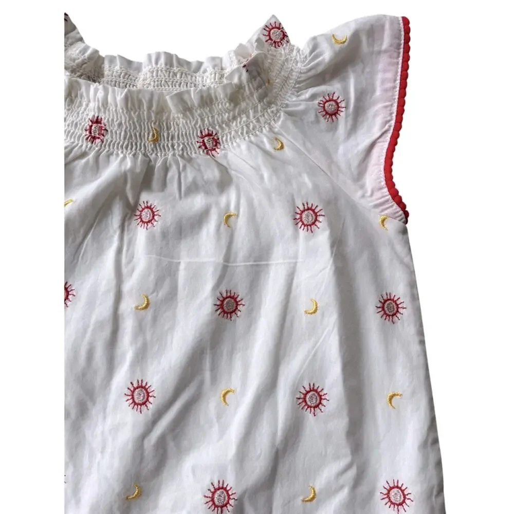 Osh Kosh Girls 2T Boho Dress Sun and Moon Embroidered Toddler Dress